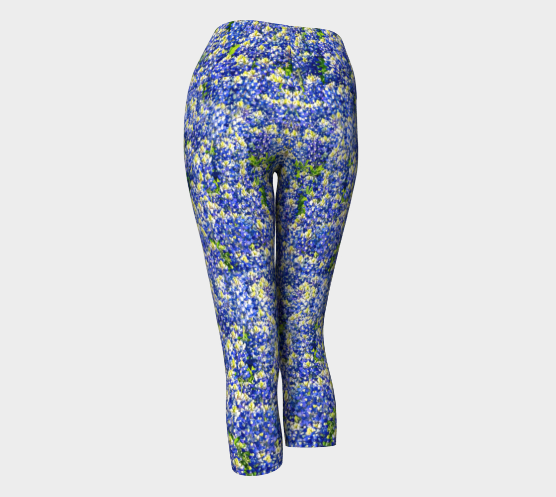 Texas Bluebonnet Yoga Capris