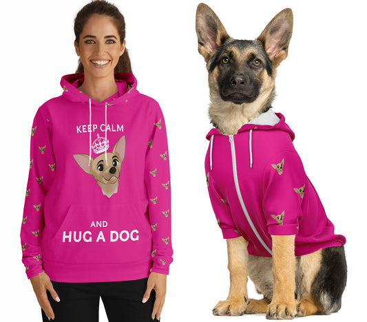 Barbiecore Pink Matching Dog and Owner Hoodies