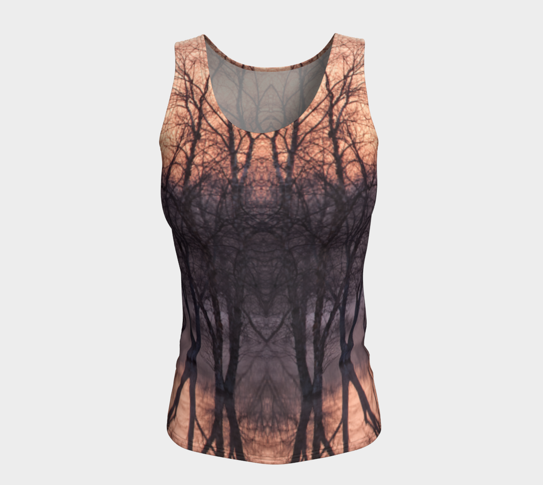 Winter's Dawn Fitted Tank Top #1